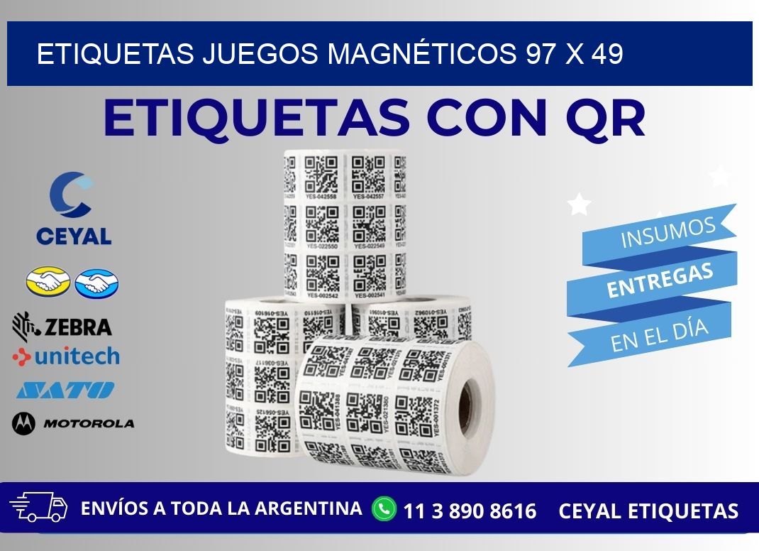 ETIQUETAS JUEGOS MAGNÉTICOS 97 x 49