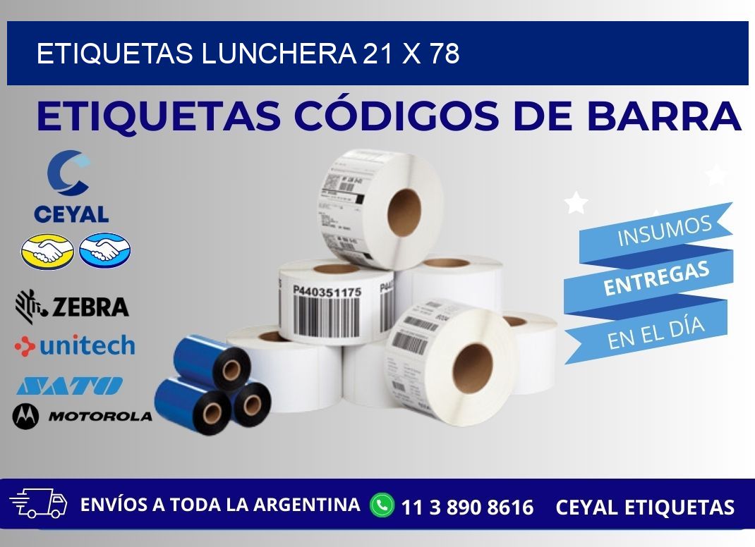 ETIQUETAS LUNCHERA 21 x 78