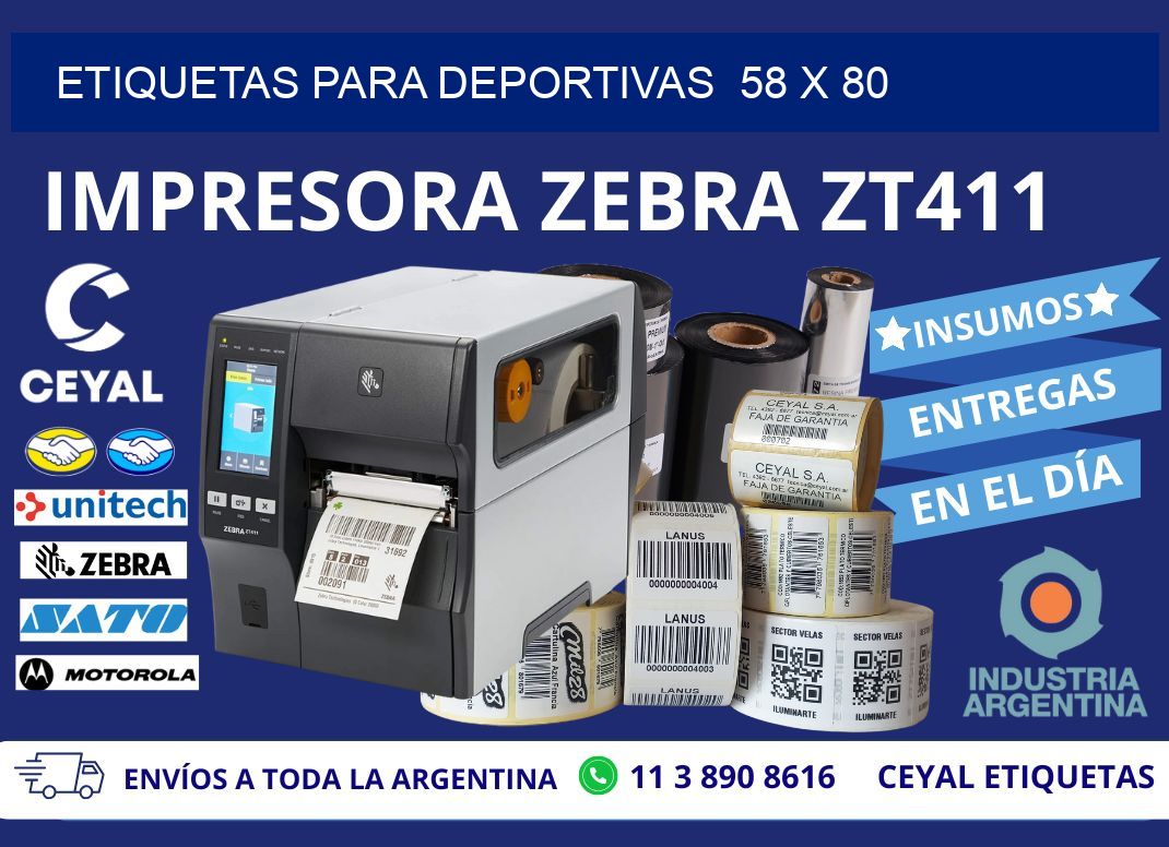 ETIQUETAS PARA DEPORTIVAS 58 x 80