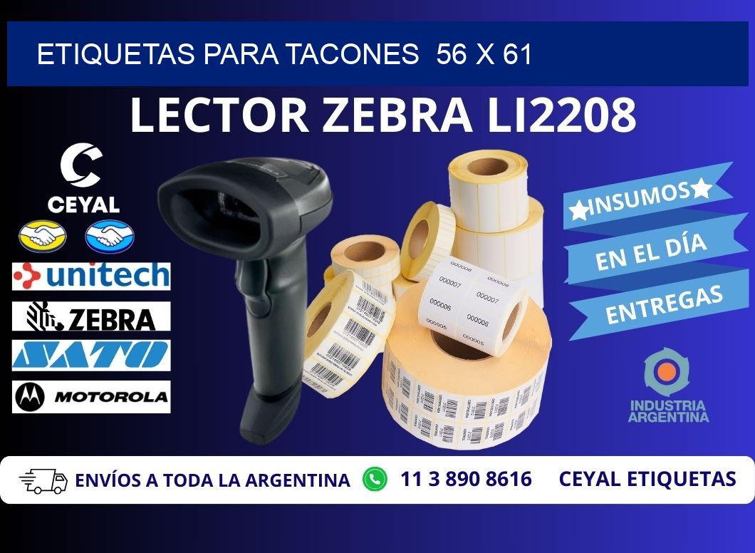 ETIQUETAS PARA TACONES 56 x 61