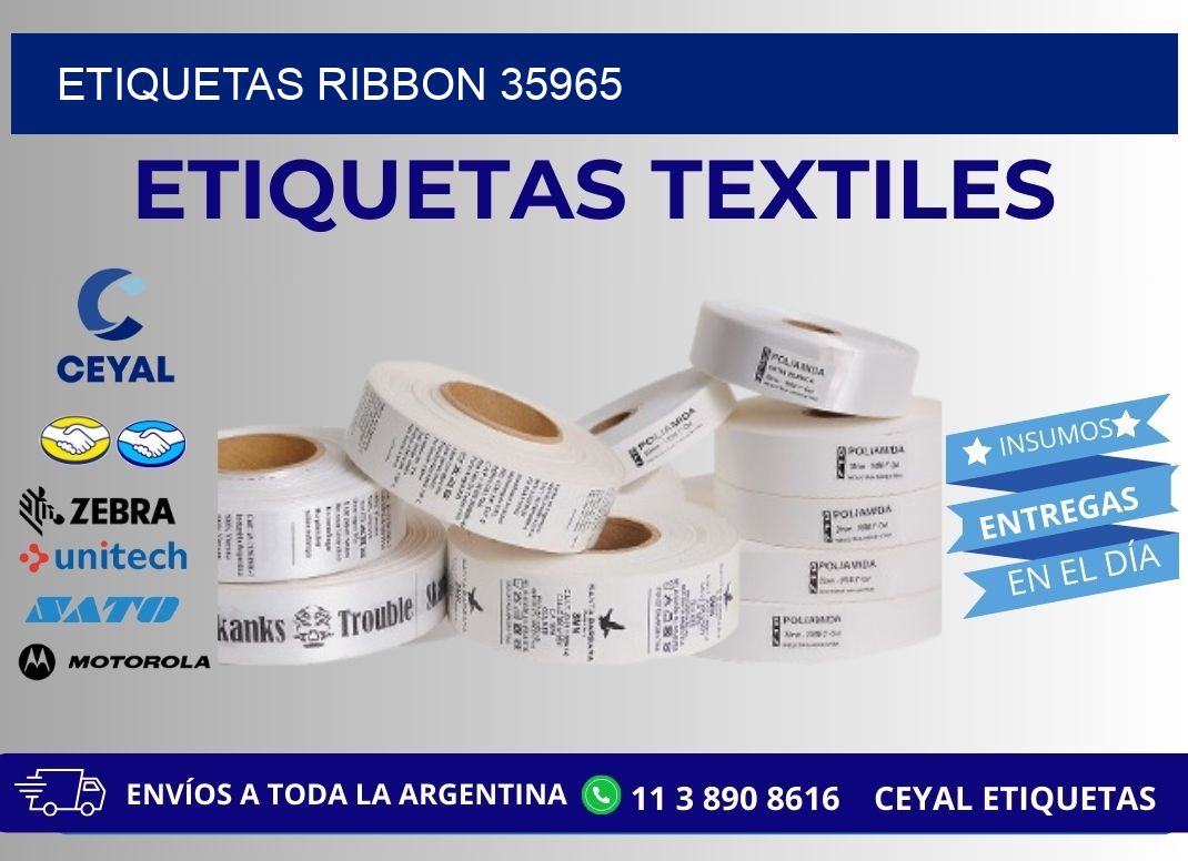 ETIQUETAS RIBBON 35965