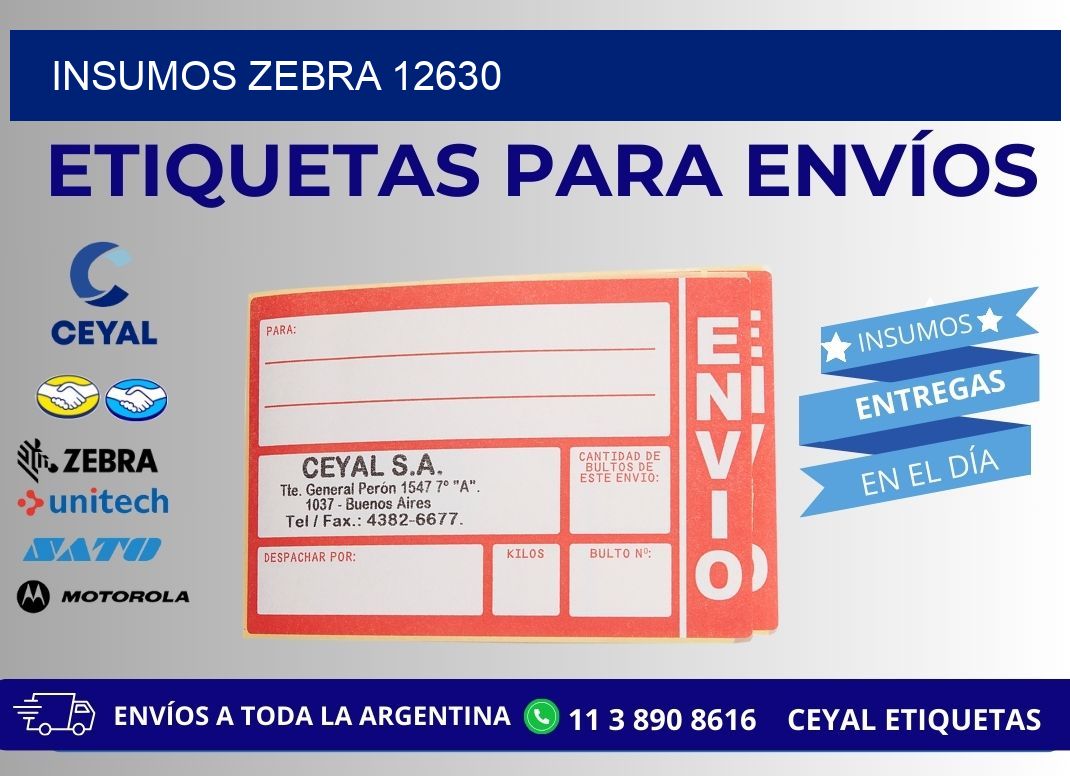 INSUMOS ZEBRA 12630