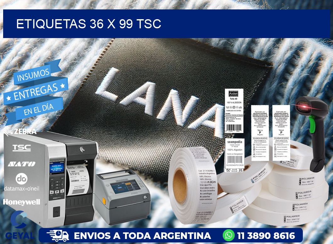 ETIQUETAS 36 x 99 TSC