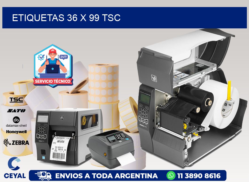 ETIQUETAS 36 x 99 TSC