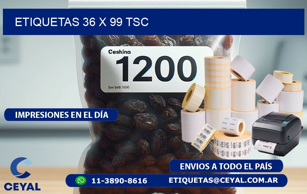 ETIQUETAS 36 x 99 TSC