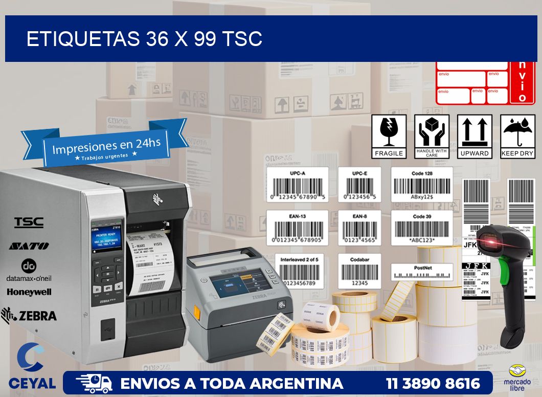 ETIQUETAS 36 x 99 TSC
