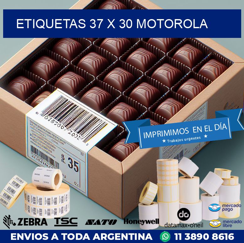 ETIQUETAS 37 x 30 MOTOROLA