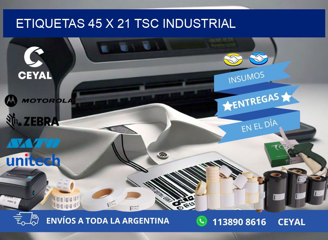ETIQUETAS 45 x 21 TSC INDUSTRIAL