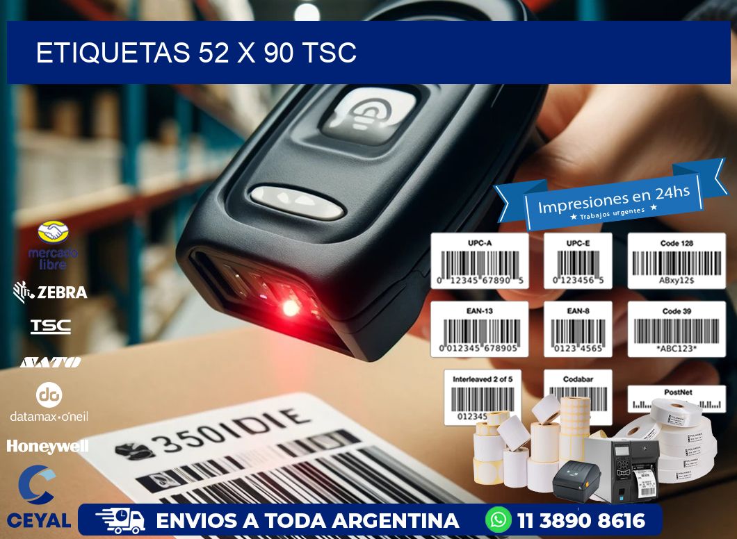 ETIQUETAS 52 x 90 TSC