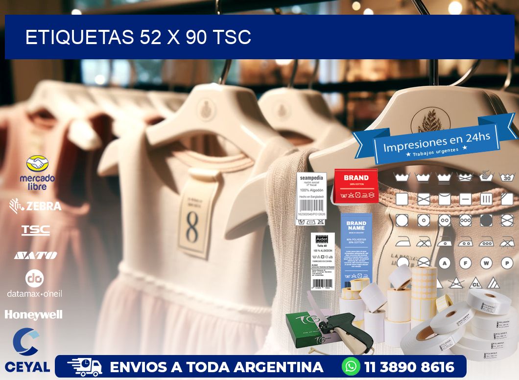 ETIQUETAS 52 x 90 TSC