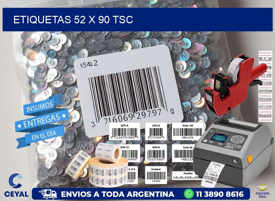 ETIQUETAS 52 x 90 TSC