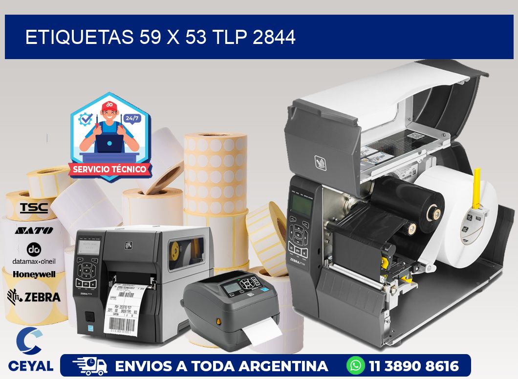 ETIQUETAS 59 x 53 TLP 2844