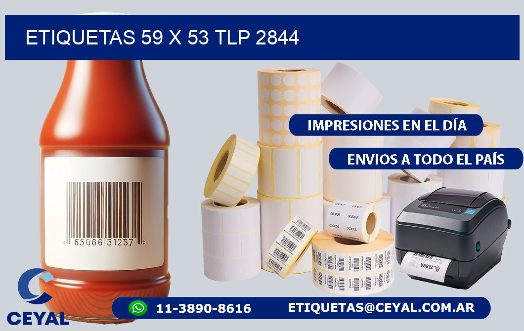 ETIQUETAS 59 x 53 TLP 2844