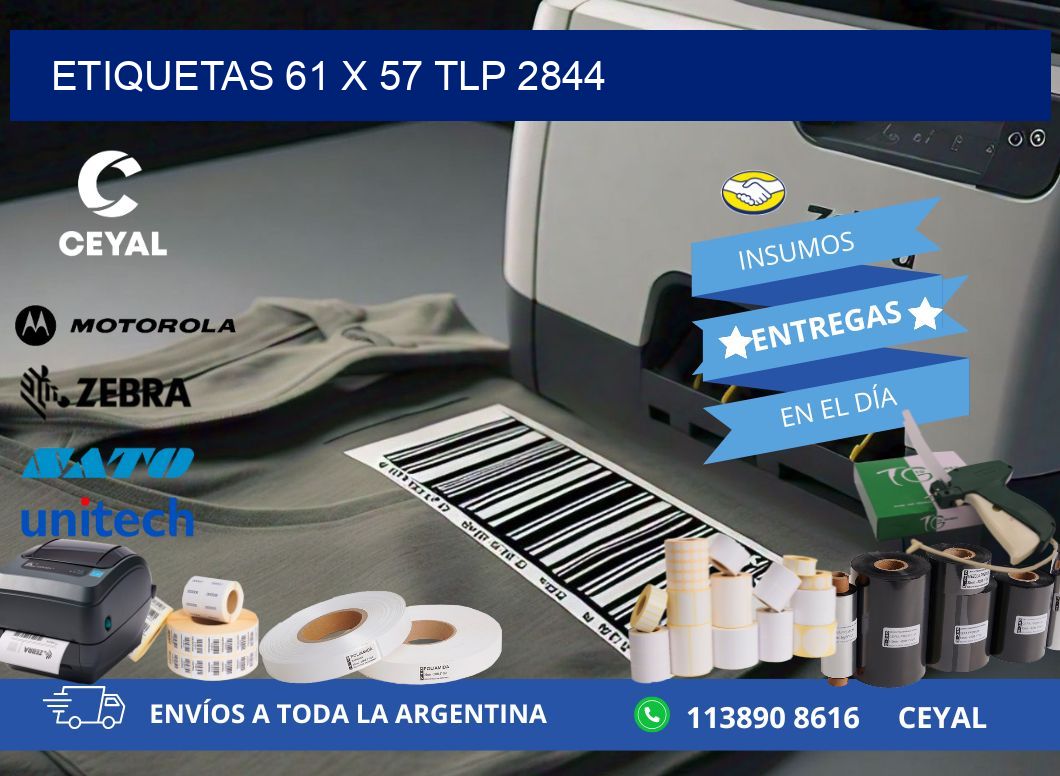 ETIQUETAS 61 x 57 TLP 2844