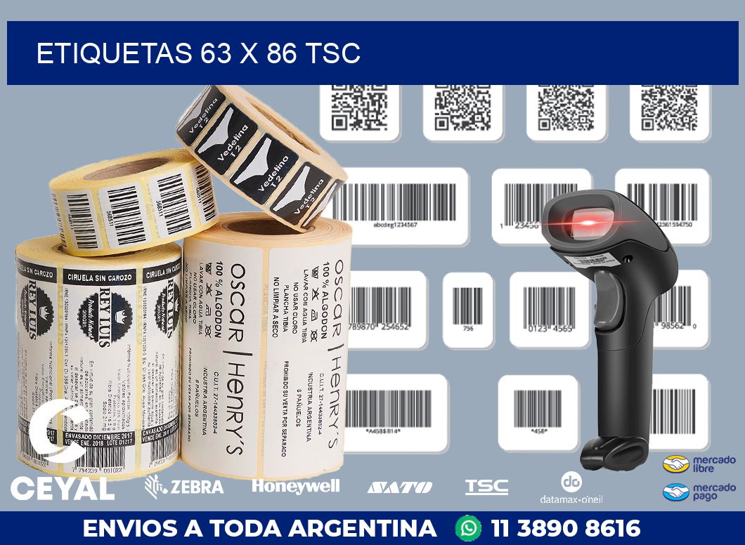 ETIQUETAS 63 x 86 TSC