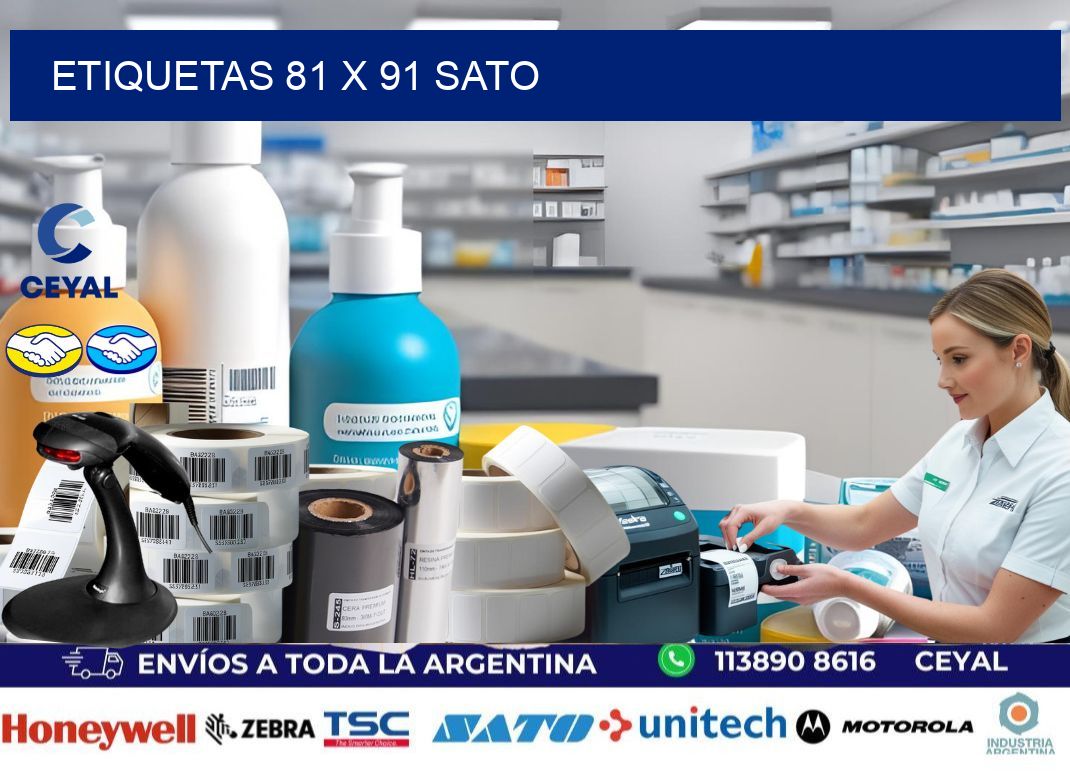 ETIQUETAS 81 x 91 SATO