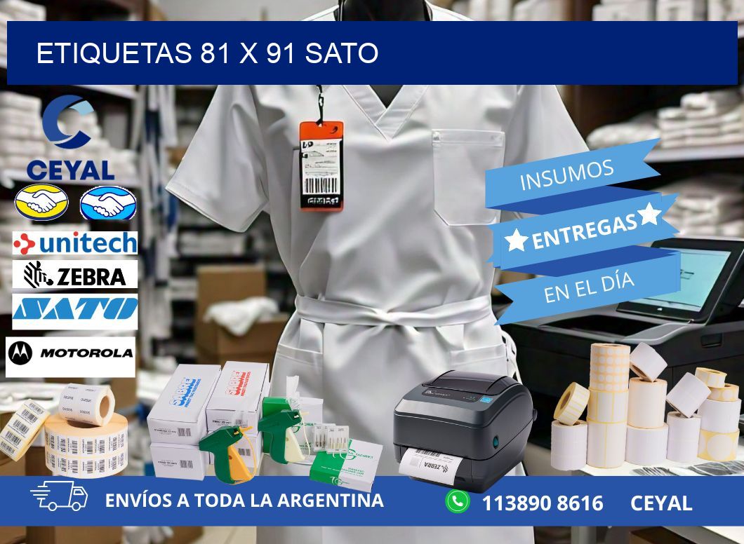 ETIQUETAS 81 x 91 SATO