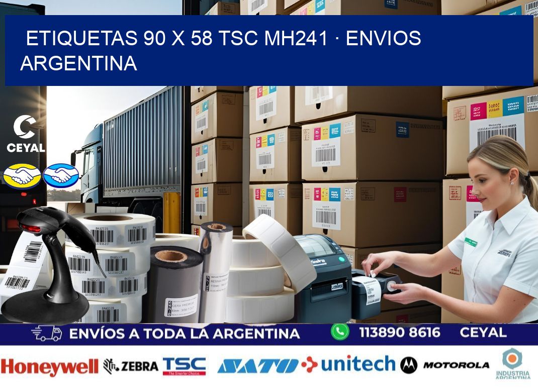 ETIQUETAS 90 x 58 TSC MH241 · ENVIOS ARGENTINA