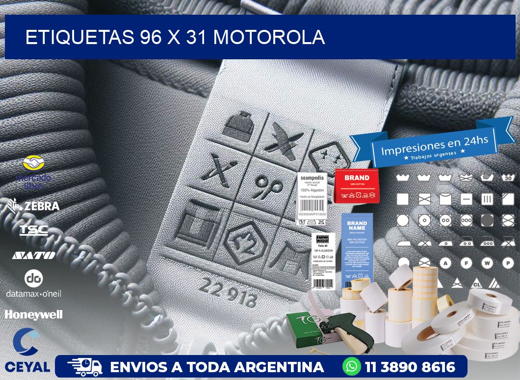 ETIQUETAS 96 x 31 MOTOROLA