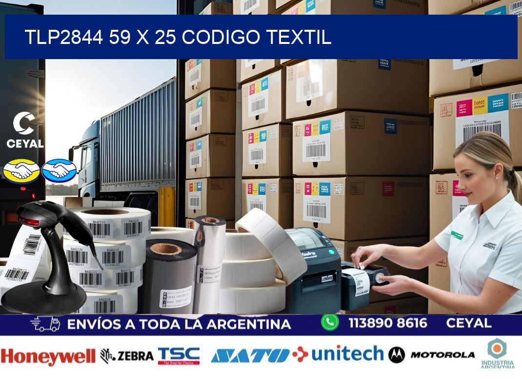 TLP2844 59 x 25 CODIGO TEXTIL