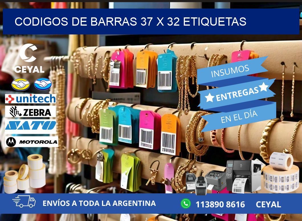 codigos de barras 37 x 32 etiquetas