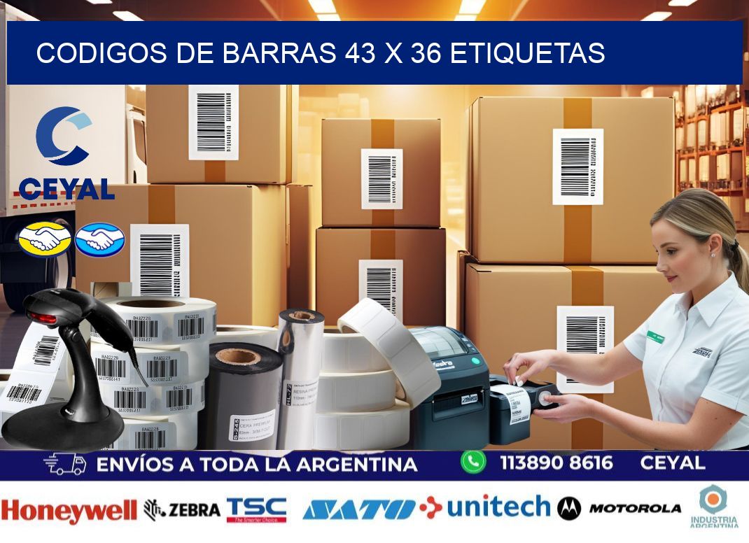 codigos de barras 43 x 36 etiquetas