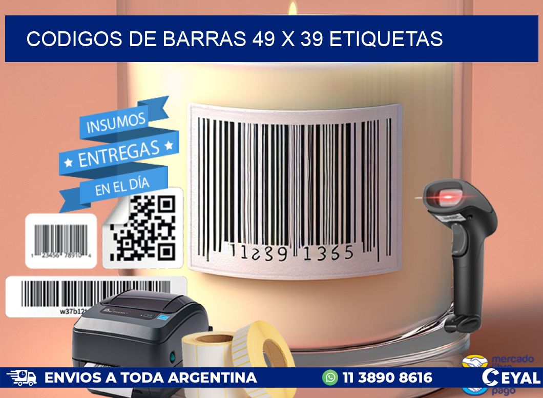 codigos de barras 49 x 39 etiquetas