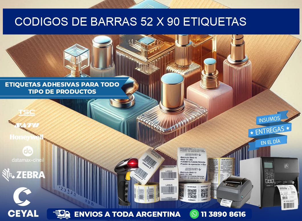 codigos de barras 52 x 90 etiquetas
