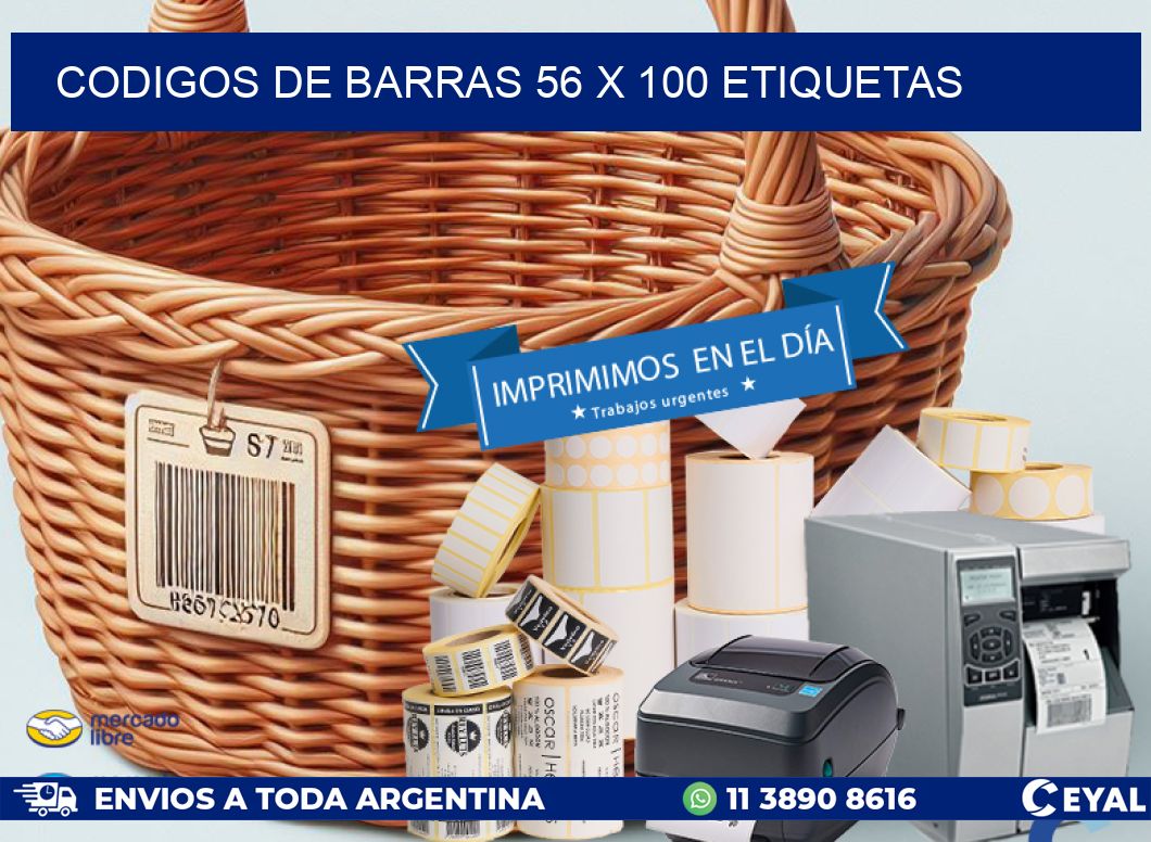 codigos de barras 56 x 100 etiquetas