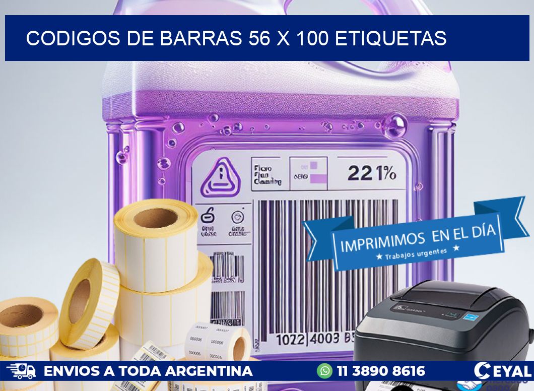 codigos de barras 56 x 100 etiquetas
