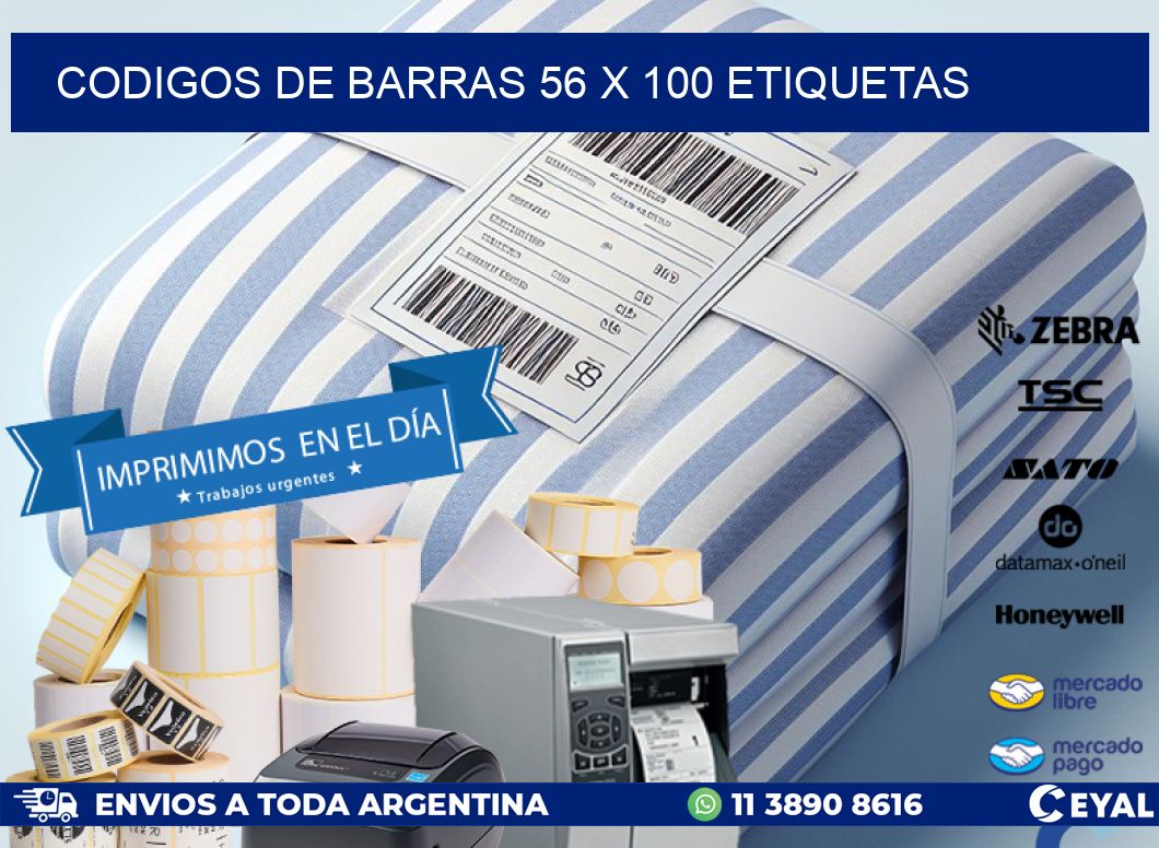 codigos de barras 56 x 100 etiquetas