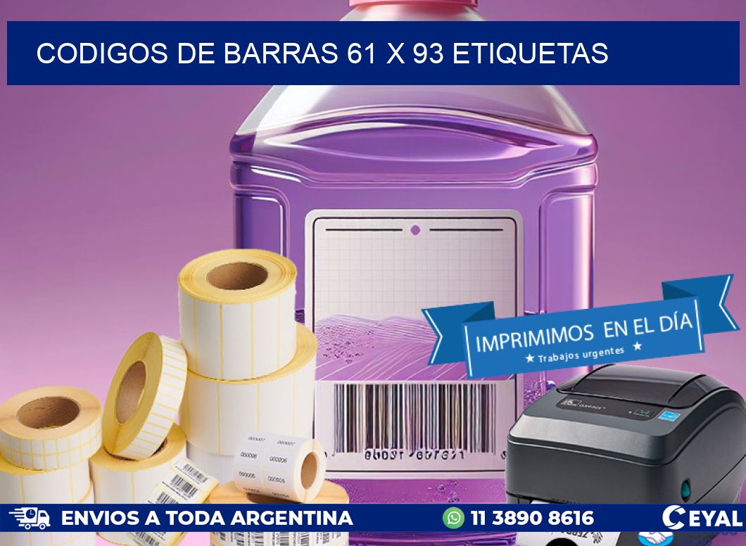 codigos de barras 61 x 93 etiquetas