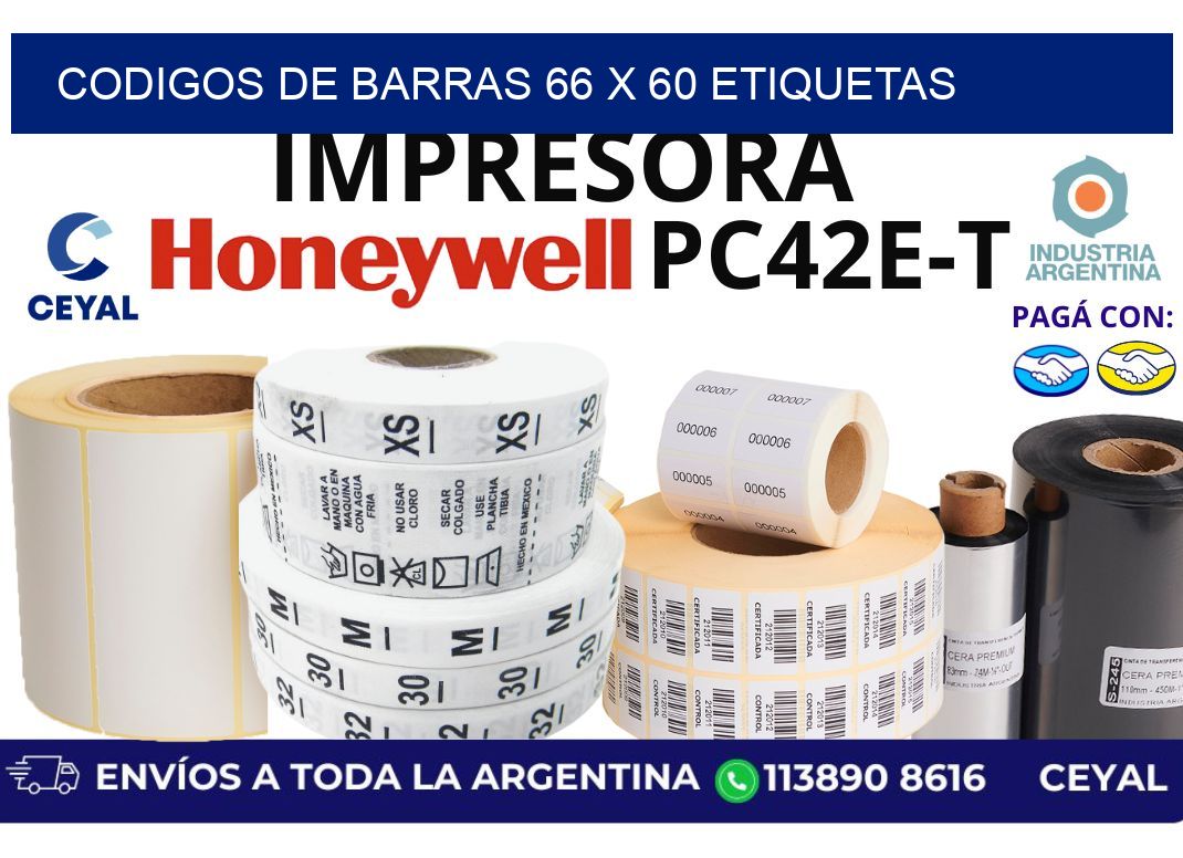 codigos de barras 66 x 60 etiquetas