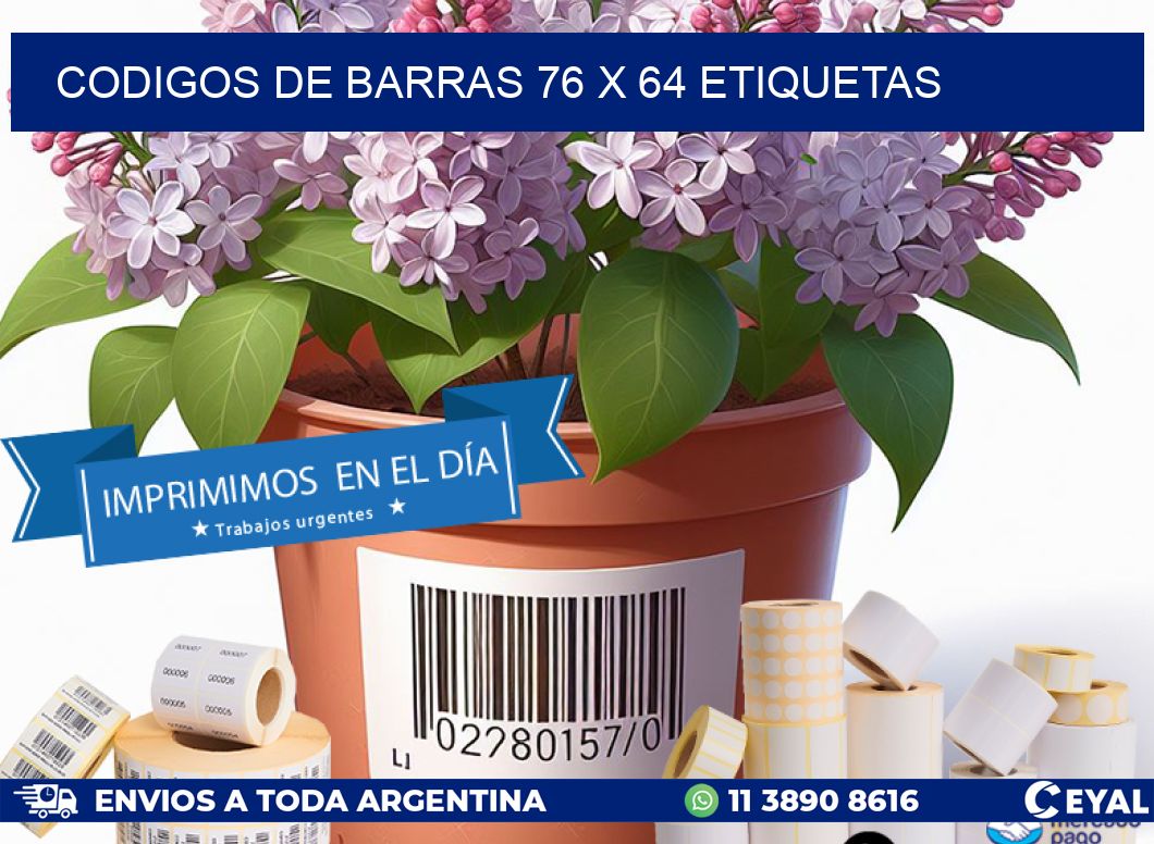 codigos de barras 76 x 64 etiquetas