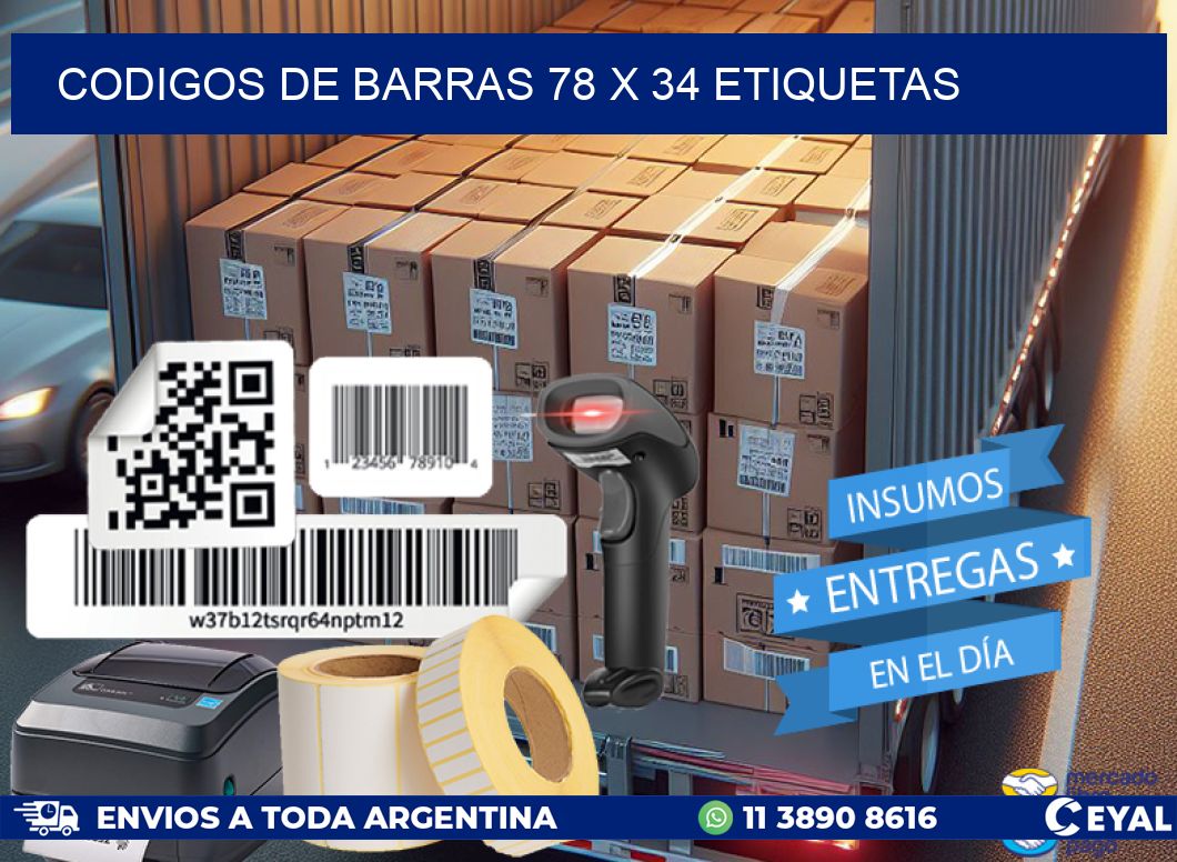 codigos de barras 78 x 34 etiquetas