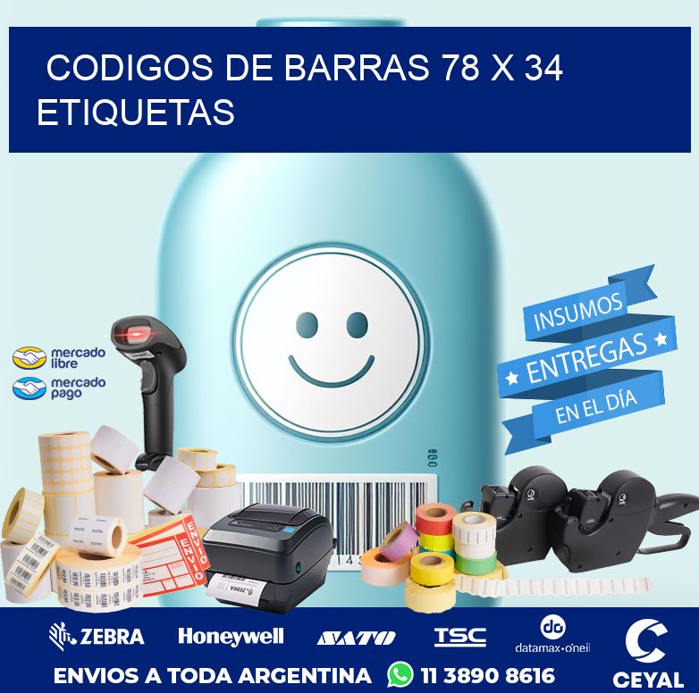 codigos de barras 78 x 34 etiquetas