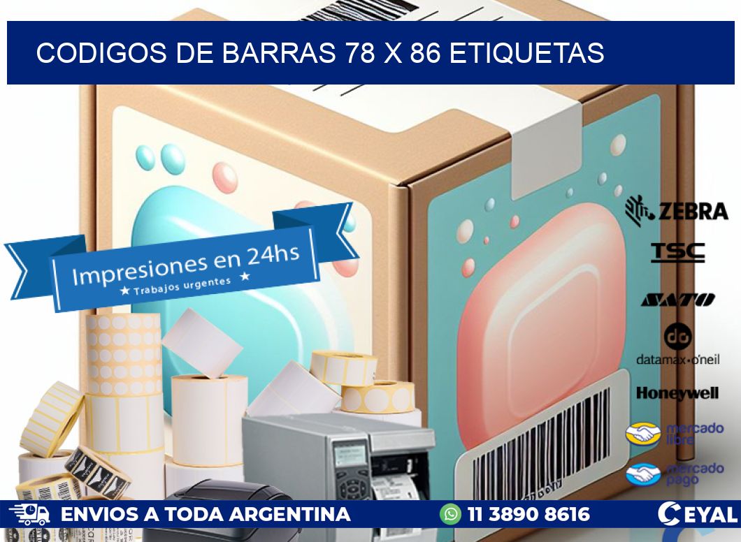 codigos de barras 78 x 86 etiquetas