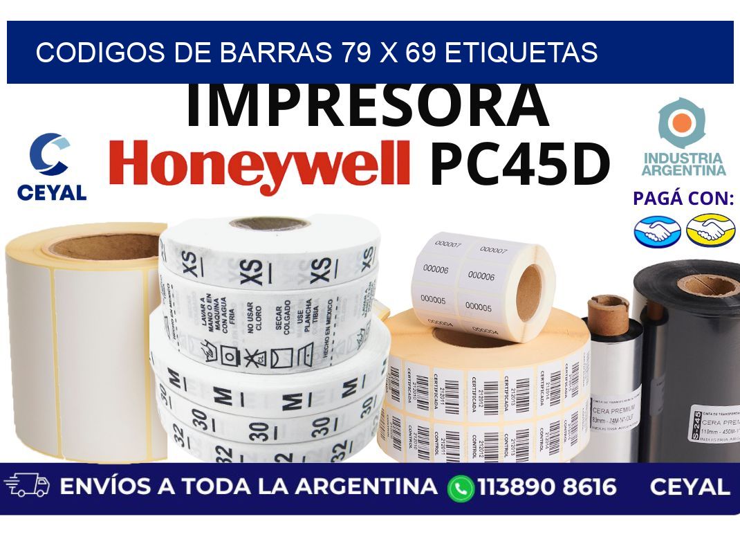 codigos de barras 79 x 69 etiquetas