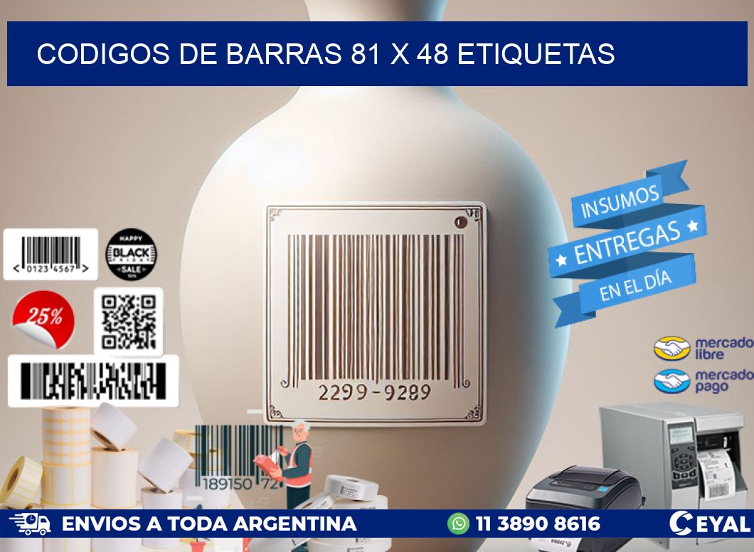 codigos de barras 81 x 48 etiquetas