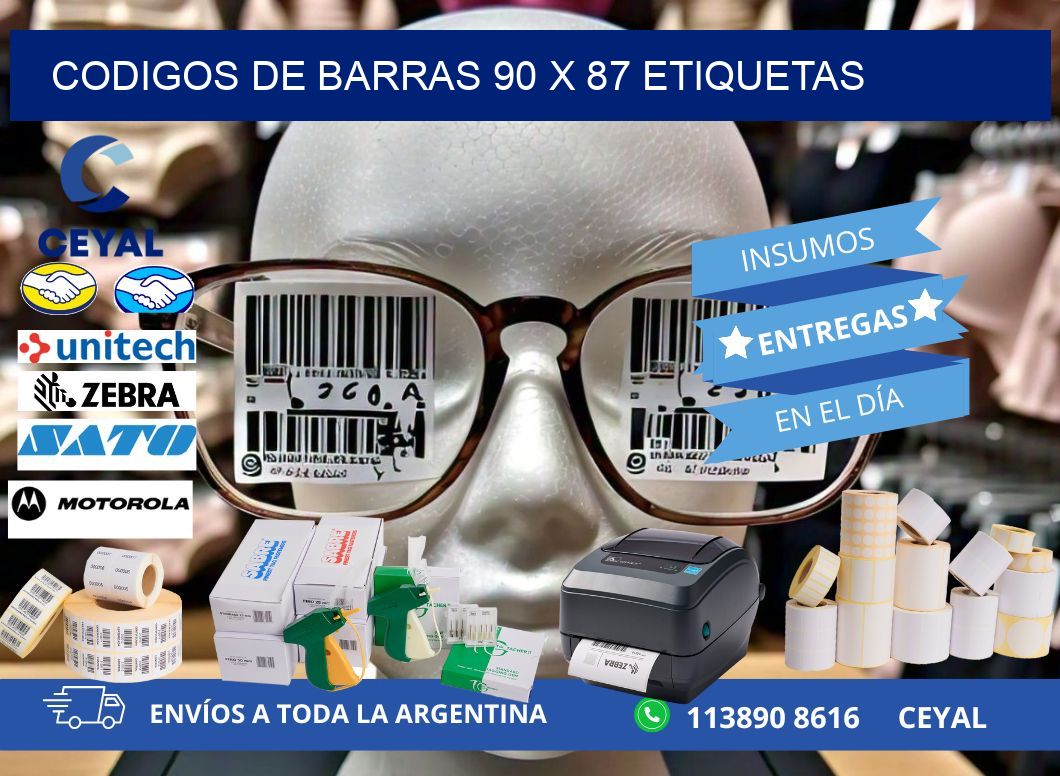 codigos de barras 90 x 87 etiquetas
