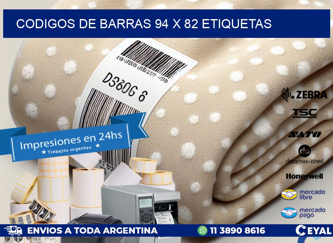 codigos de barras 94 x 82 etiquetas