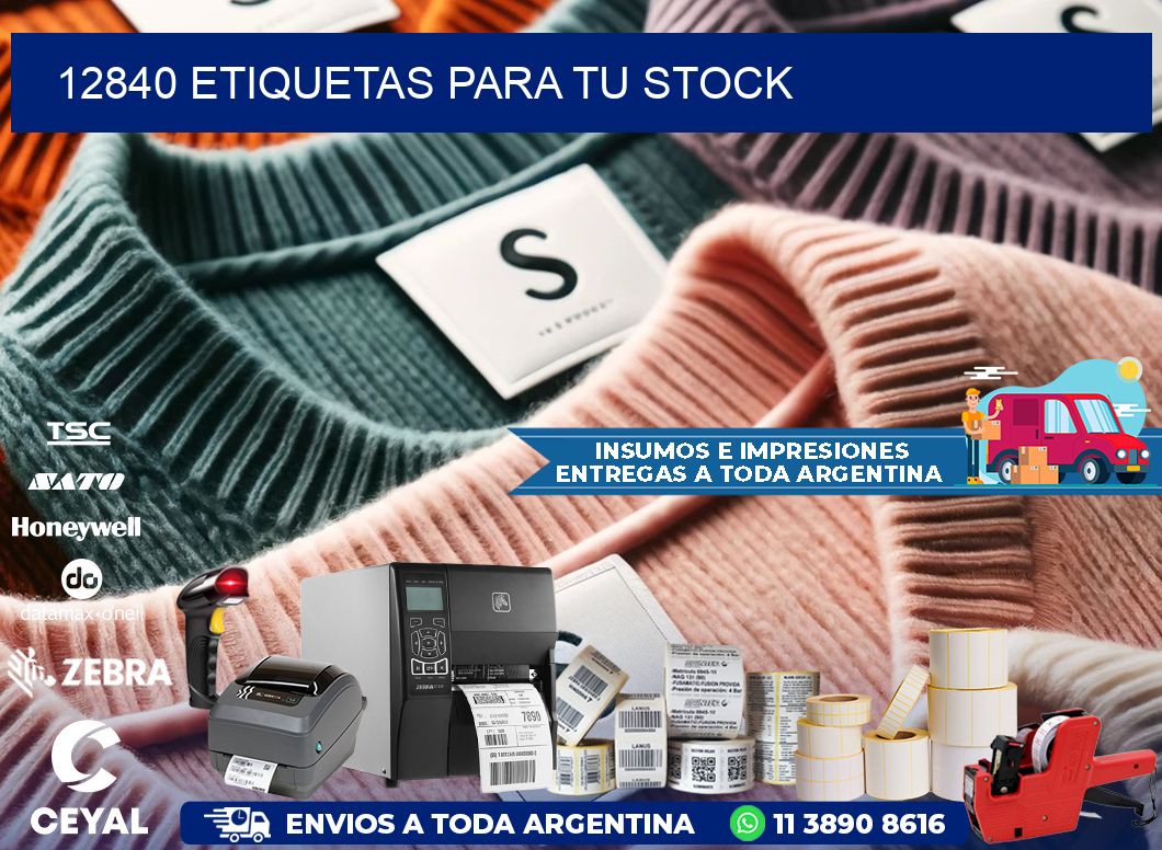 12840 etiquetas para tu stock