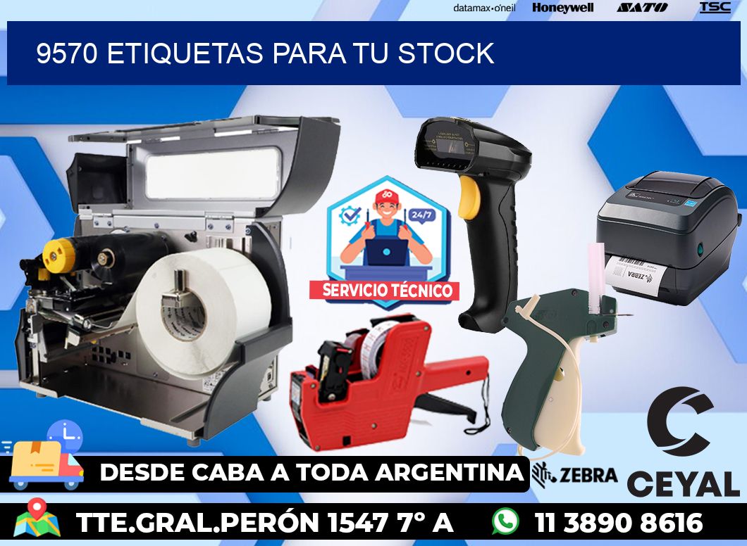 9570 etiquetas para tu stock