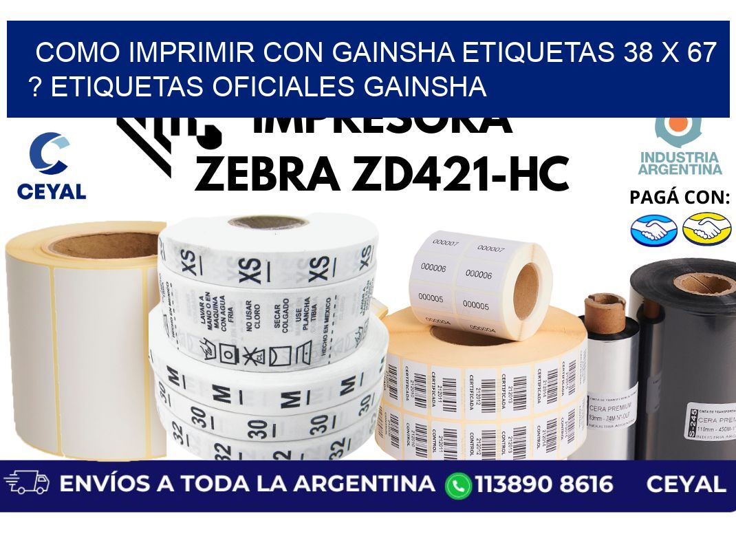 como imprimir con gainsha etiquetas 38 x 67 ? etiquetas oficiales gainsha