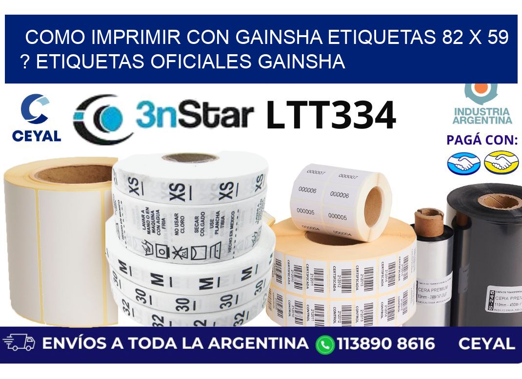 como imprimir con gainsha etiquetas 82 x 59 ? etiquetas oficiales gainsha