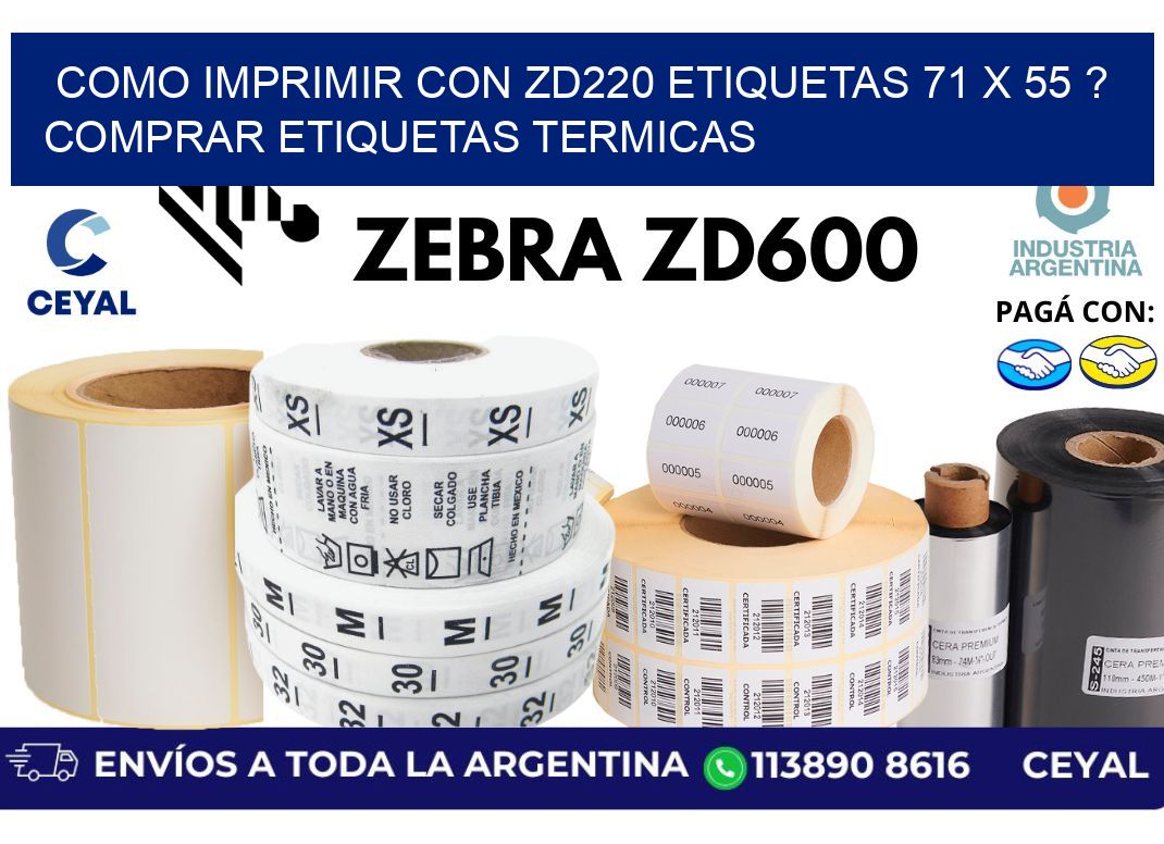 como imprimir con zd220 etiquetas 71 x 55 ? Comprar Etiquetas termicas