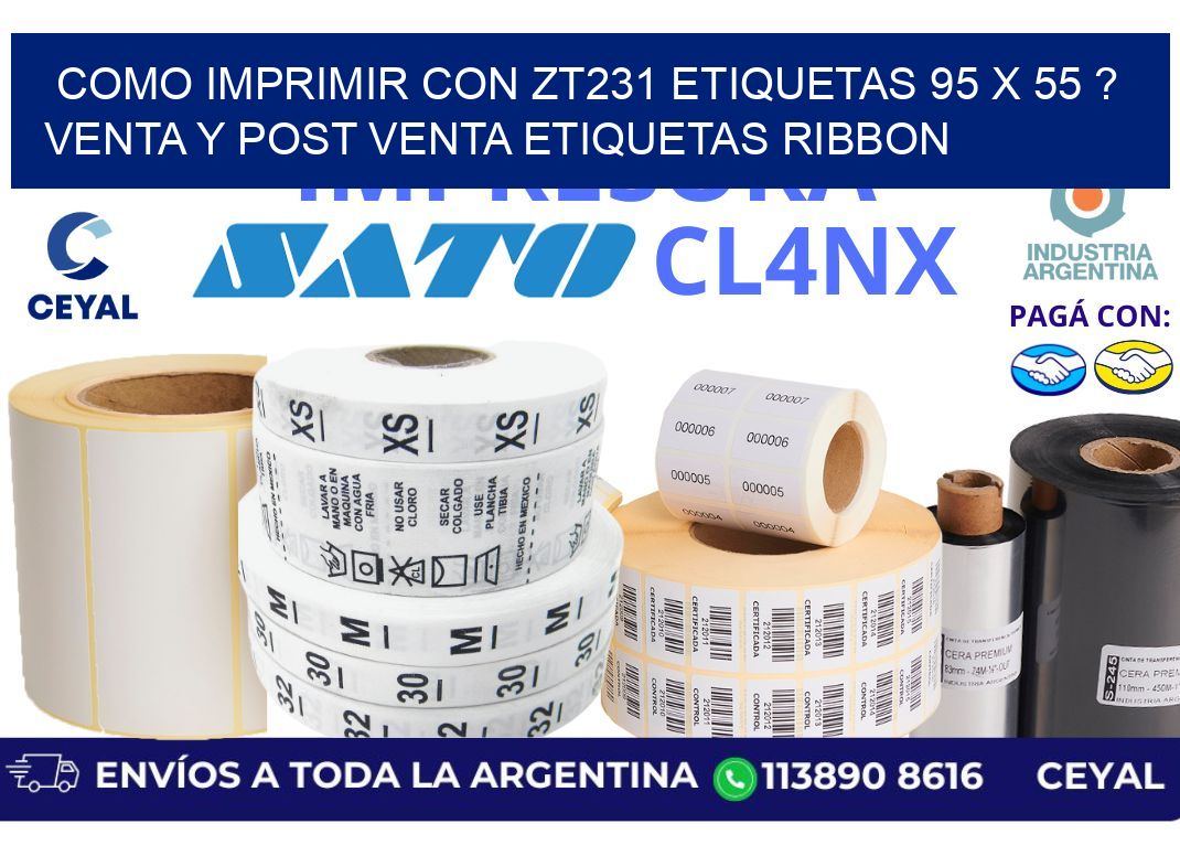 como imprimir con zt231 etiquetas 95 x 55 ? Venta y post venta etiquetas ribbon