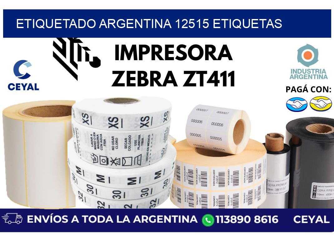 etiquetado argentina 12515 etiquetas