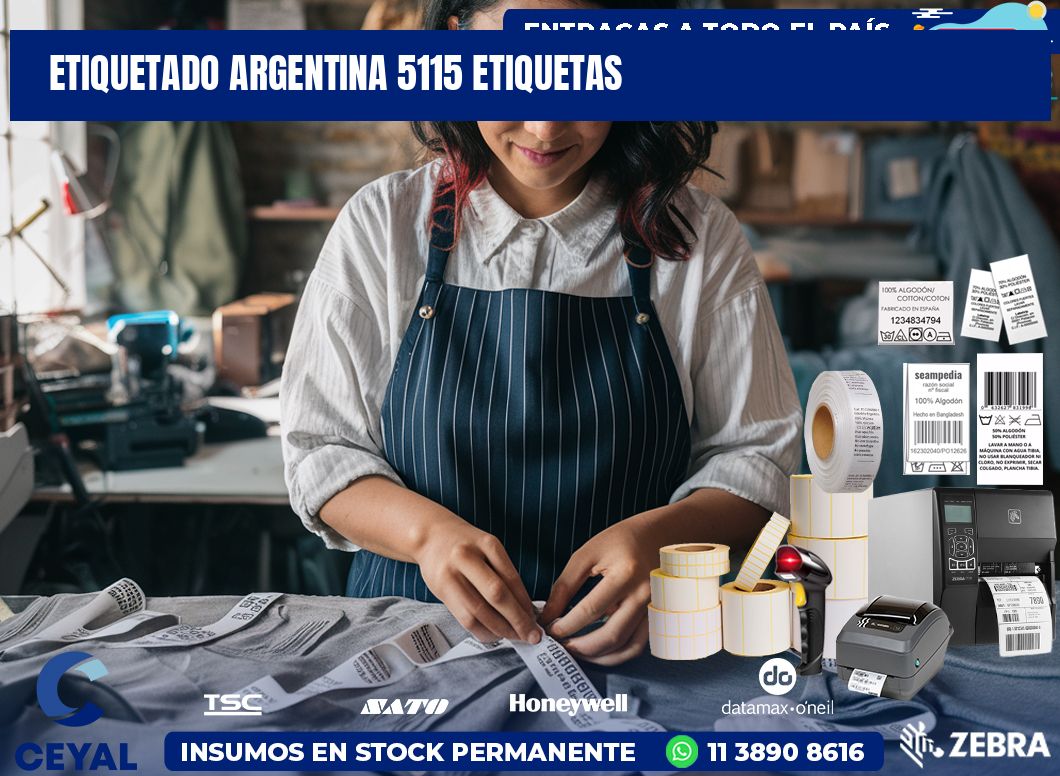 etiquetado argentina 5115 etiquetas