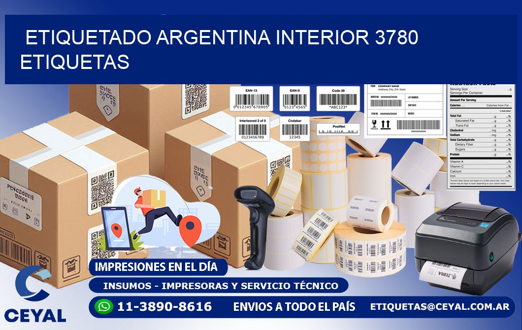 etiquetado argentina interior 3780 etiquetas